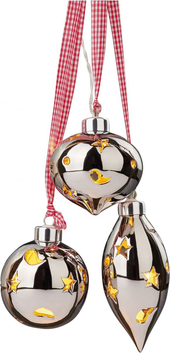 LED-Keramik Kugeln silber 521740