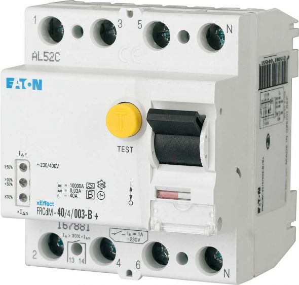 FI-Schutzschalter FRCDM 4-polig 63A 30mA Typ B 167894