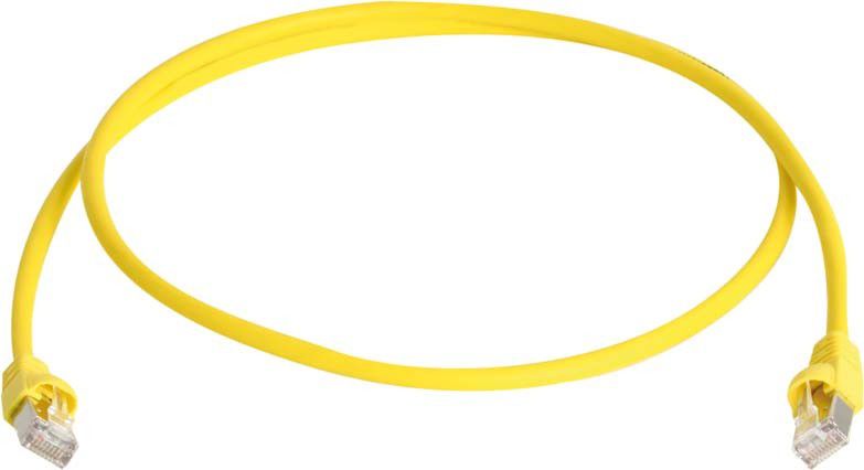 MP8 FS500 Patchkabel Cat.6A ISO LSZH gelb 20m