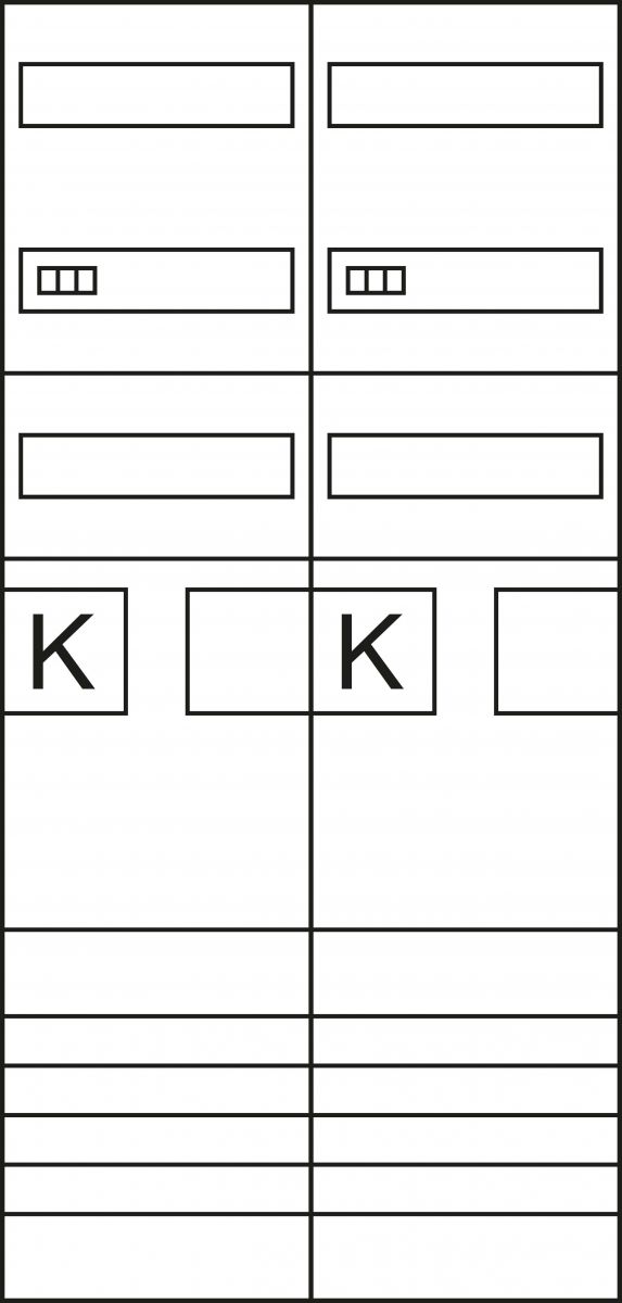 Komplettfeld ZK3EL22N eHZ,DSS 2-feld