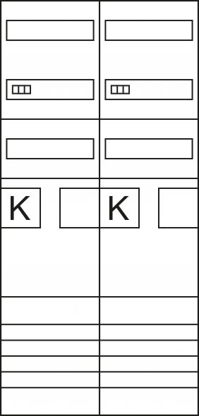 Komplettfeld ZK3EL22N eHZ,DSS 2-feld