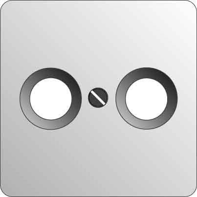 Zentralplatte Antennensteckdose rw 226024