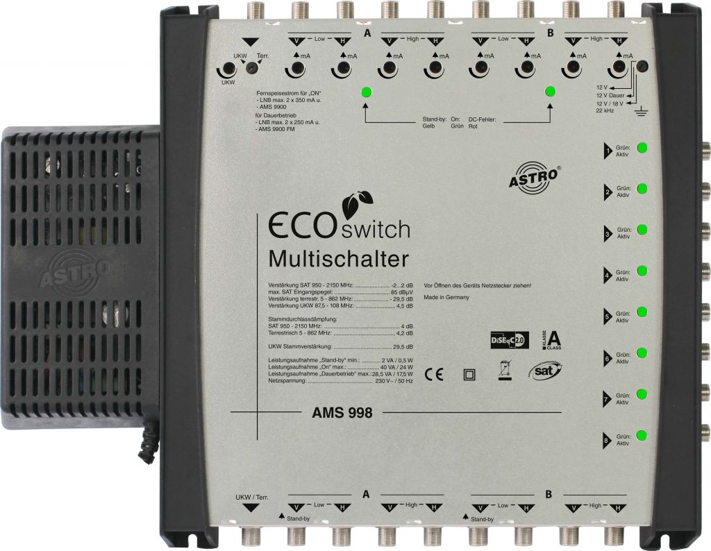 Systembasisgerät AMS 998 ECOswitch