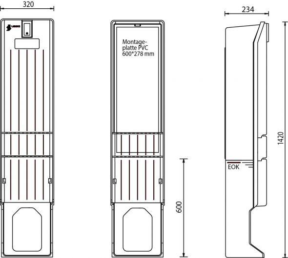 Verteilersäule A010-M-1420