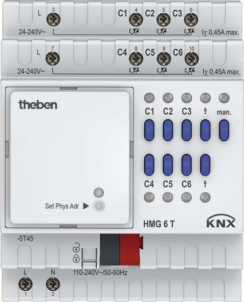 Heizungsaktor HMG 6 T KNX