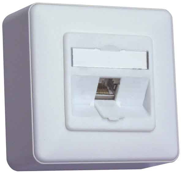 Anschlussdose Kat.6 TN E-DATmod-1AP-rws