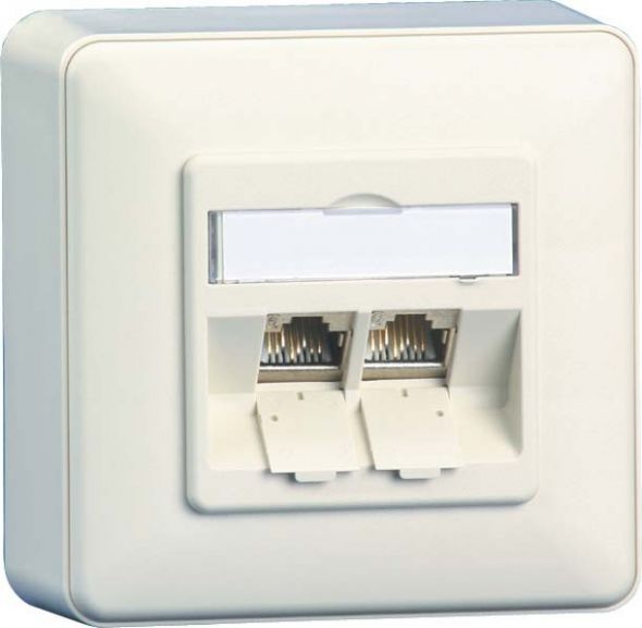 Anschlussdose  Kat.6 TN E-DATmod-2AP-rws