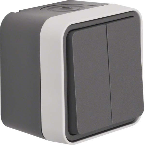 Serienschalter 30753505 grau/lichtgrau matt