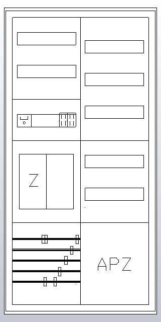 S27EA411 IP43 SK2 5-polig BxHxT: 550x1100x210mm