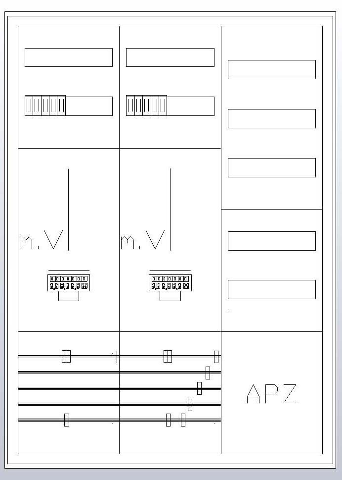 S37ZA520 Zählerschrank 3Pkt 2Z 1V 1APZ, HLAK/ZSK
