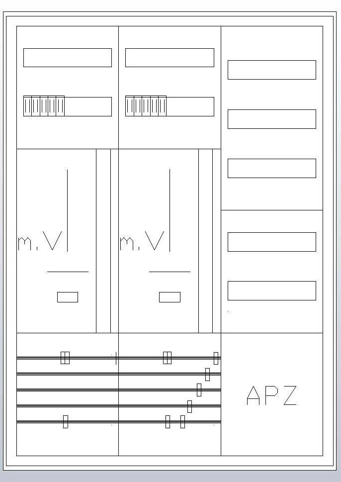 S37ZA720 Zählerschrank 3Pkt 2Z 1V 1APZ HLAK/Kanal