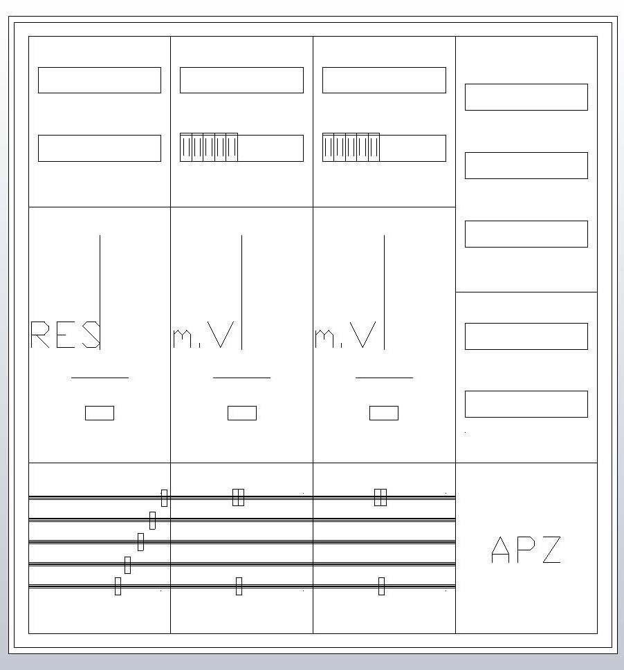 S47ZA121 Zählerschrank 3Pkt 2Z 1R 1V 1APZ, sHS