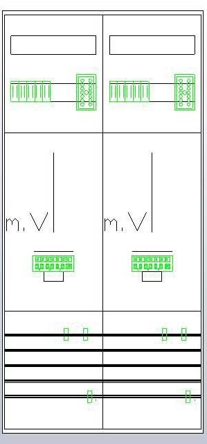 Z27520 Zählerplatz 3Pkt 2Z mit Klemmstein/ZSK