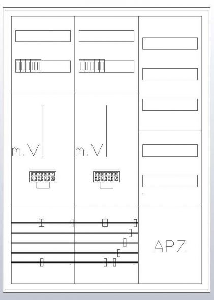 S37ZA520 Zählerschrank 3Pkt 2Z 1V 1APZ, HLAK/ZSK