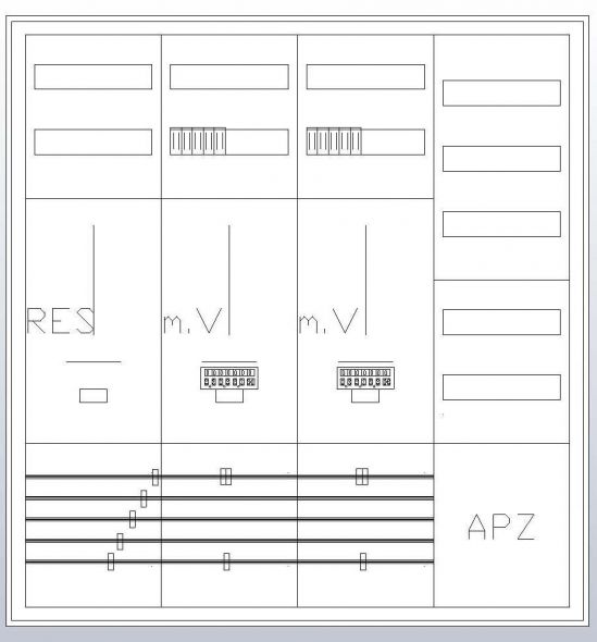 S47ZA521 Zählerschrank 3Pkt 2Z 1R 1V 1APZ sHS ZSK