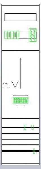 Z17510 Zählerplatz 3Pkt 1Z mit Klemmstein/ZSK