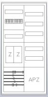 S27EA120 Zählerschrank eHZ 2Z 1V 1APZ, HLAK