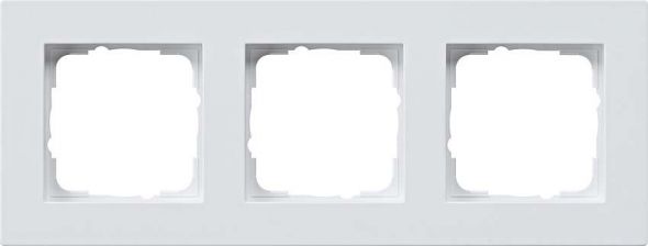 System 55 E2 3-fach Rahmen reinweiß glänzend 0213295 f