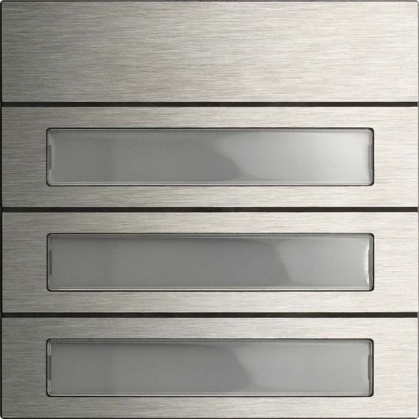 5533920 Ruftastenmodul 3f System 106 Edelstahl