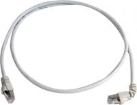 L00000A0189 Patchkabel Cat.6A ISO 0,5mLSZH 1x90°grau