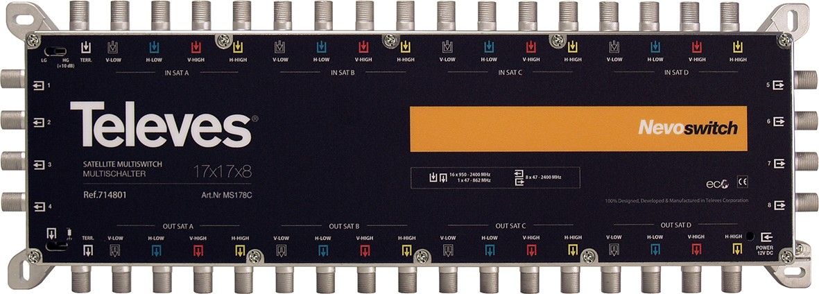 Guss-Multischalter Nevo MS178C ohne NT