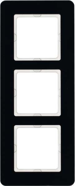 Rahmen 3-fach 10136076 Glas schwarz