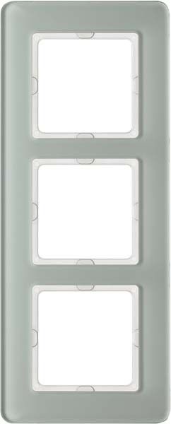 Rahmen 3-fach 10136079 Glas polarweiß