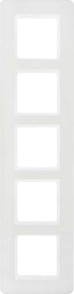 Rahmen 5-fach 10156189 polarweiß samt