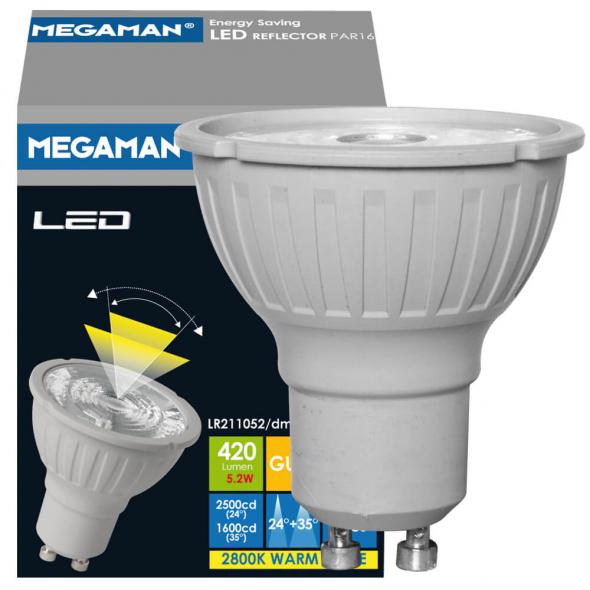 LED-Reflektorlampe GU10 2800K 5,2W 420lm