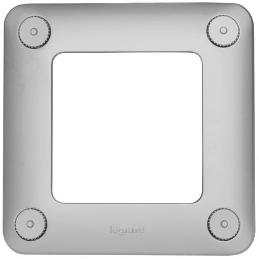 Abdeckrahmen 1-fach grau