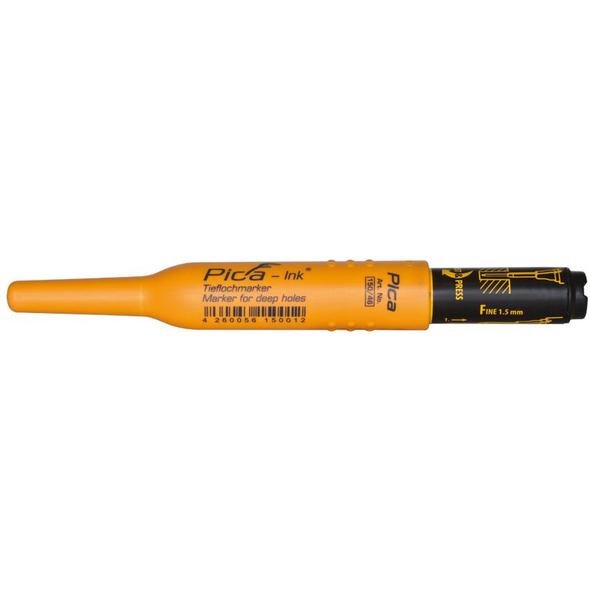 Tieflochmarker schwarz 150/46