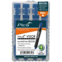 Ersatz-Minen PICA VISOR PERMANENT farbig blau