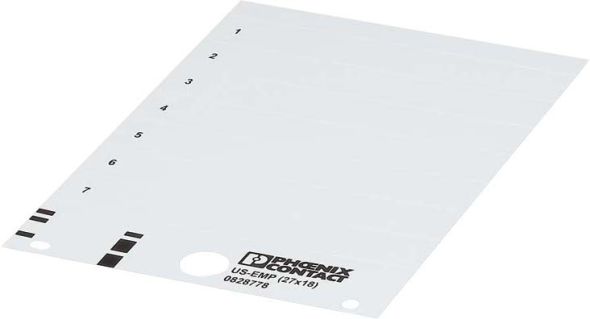 Einrastschild US-EMP (27X12,5) SR