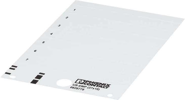 Einrastschild US-EMP (27X12,5) SR