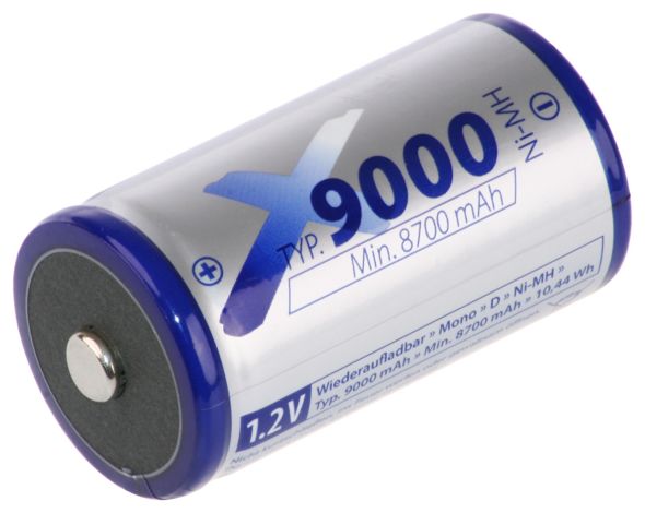Akku 1,2V Mono D XD9000NIMH