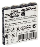Akku NiZN 1,6V Micro AAA 135702