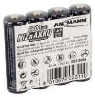 Akku NiZN 1,6V Mignon AA 135701