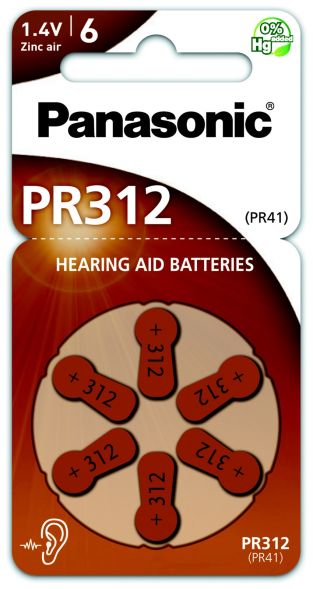 Hörgerätebatterie 1,4V PR312