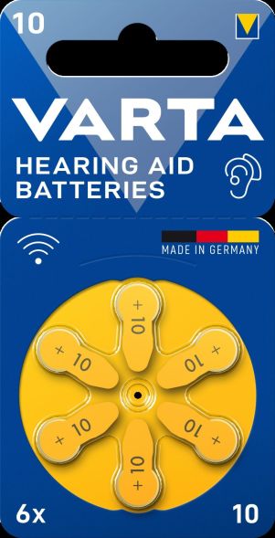 Hörgerätebatterie VARTAHearAidB10Bli6
