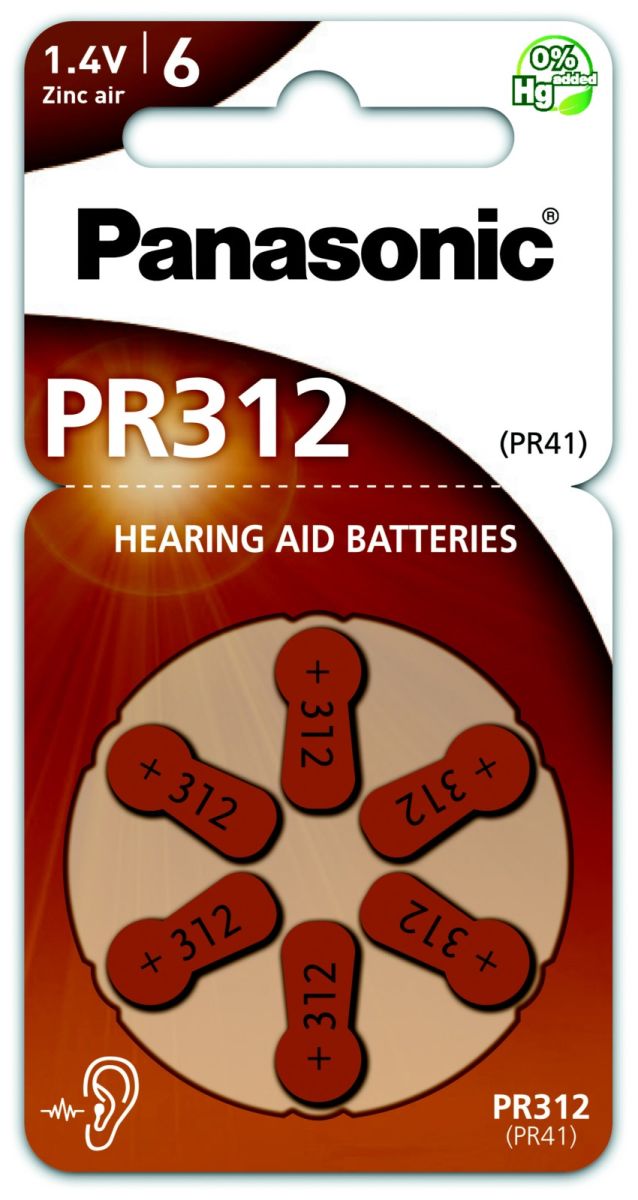 Hörgerätebatterie 1,4V PR312