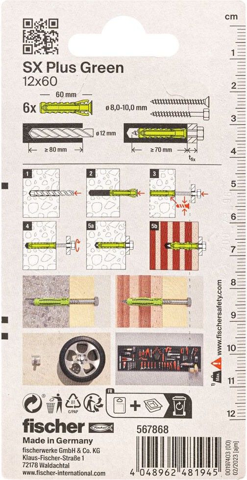 Dübel SX Plus SXPl.12x60K(VE6)