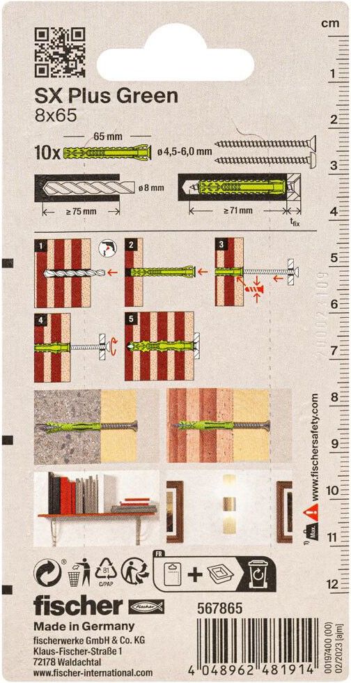 Dübel SX Plus SXPl.8x65K(VE10)