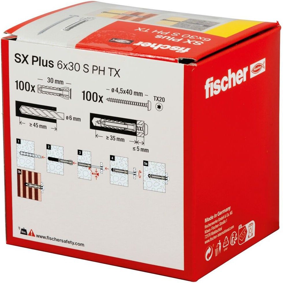 Dübel SX Plus SXPlus6x30SPHTX