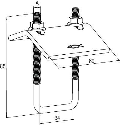 Trägerklammer TKR 31
