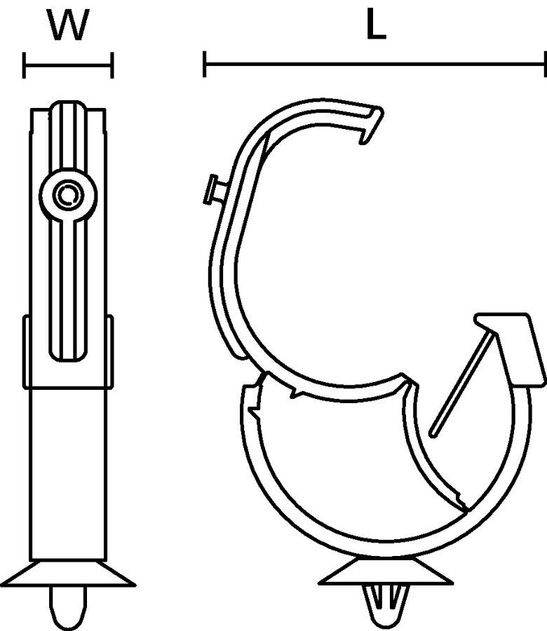 Halteclip IAHC3AH-HIRHS