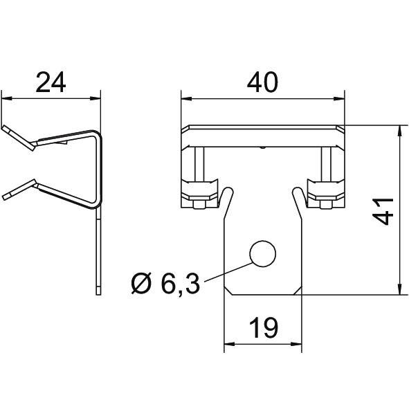 Trägerklammer SCVH 10-15