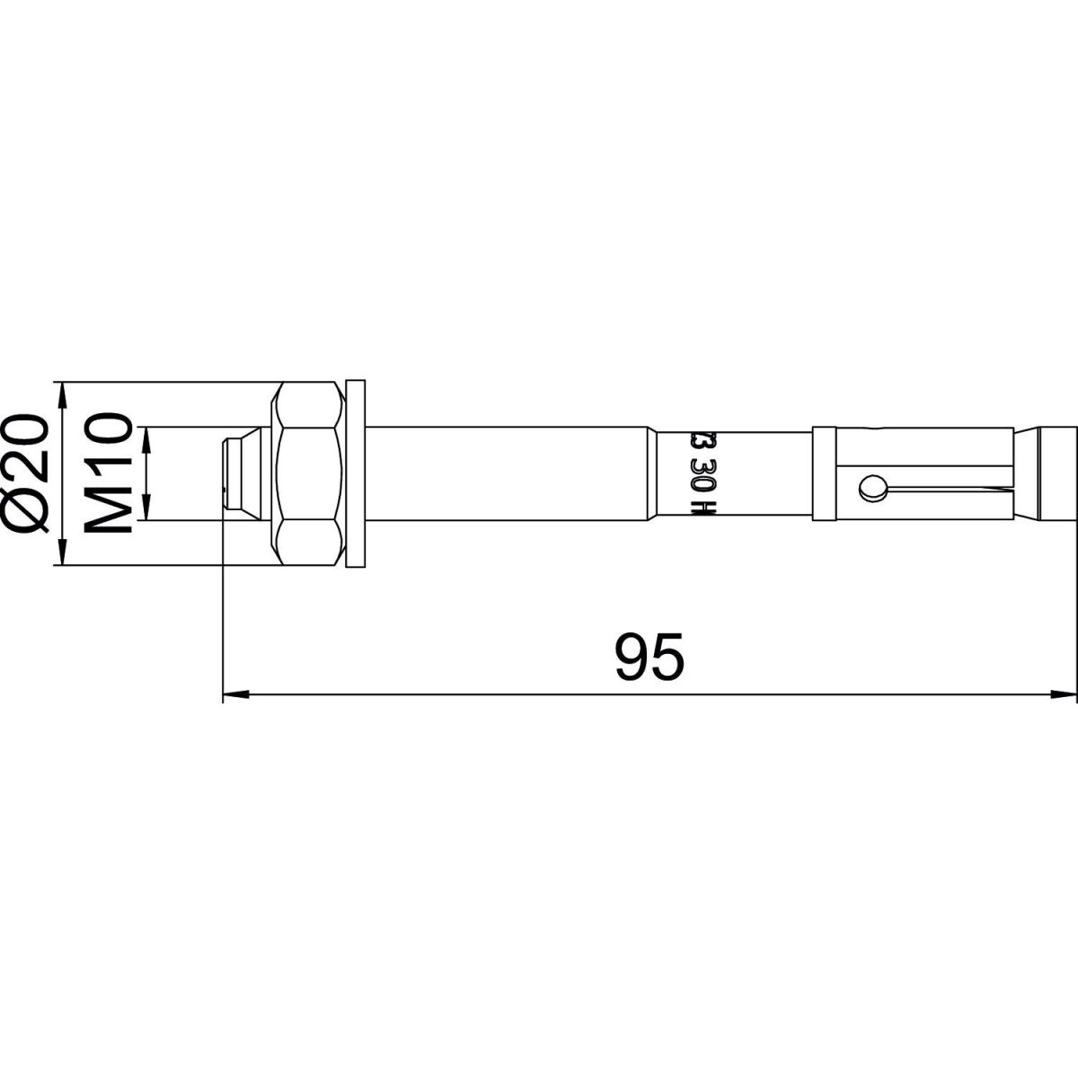 Bolzenanker BZ3 BZ3 10x95/0-35A5