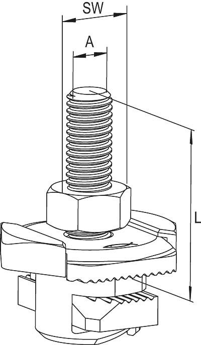 Hammerkopfschraube FHS CLIX 8x100