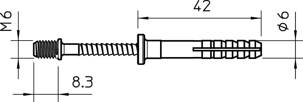 Schlagdübel 910 SDM M6