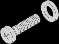 NTS Schraube+S.Scheibe 21100777 (VE100)